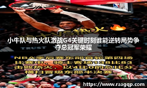 小牛队与热火队激战G4关键时刻谁能逆转局势争夺总冠军荣耀